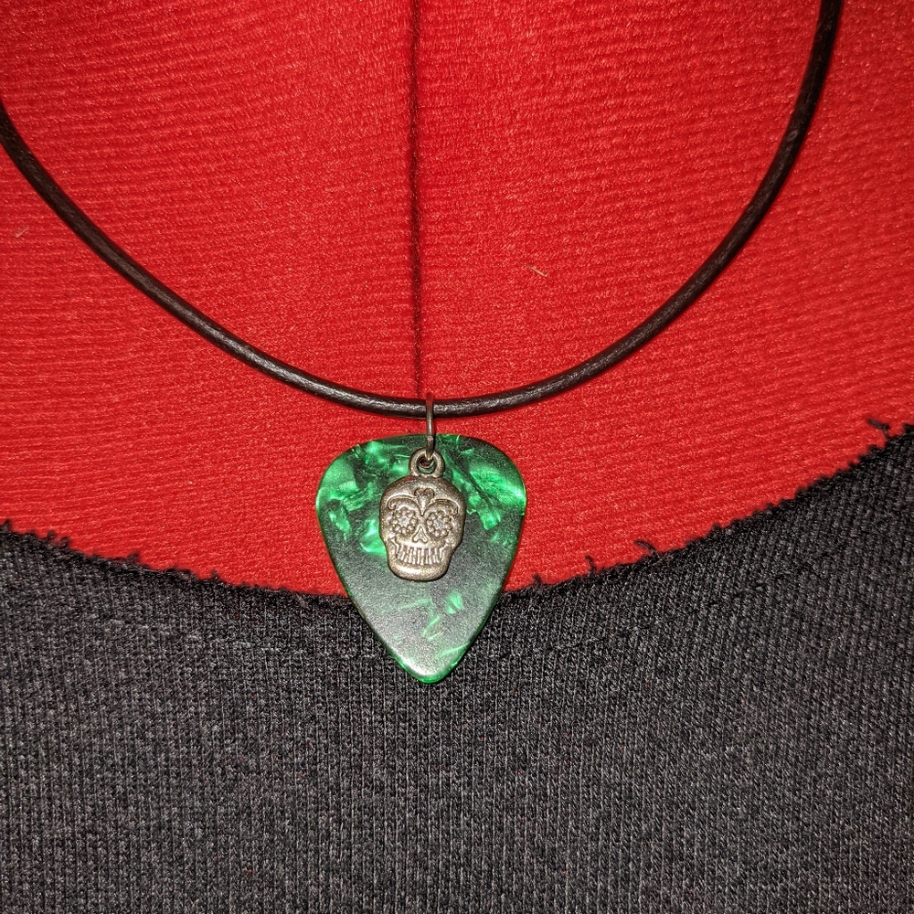 Guitar pick necklace
